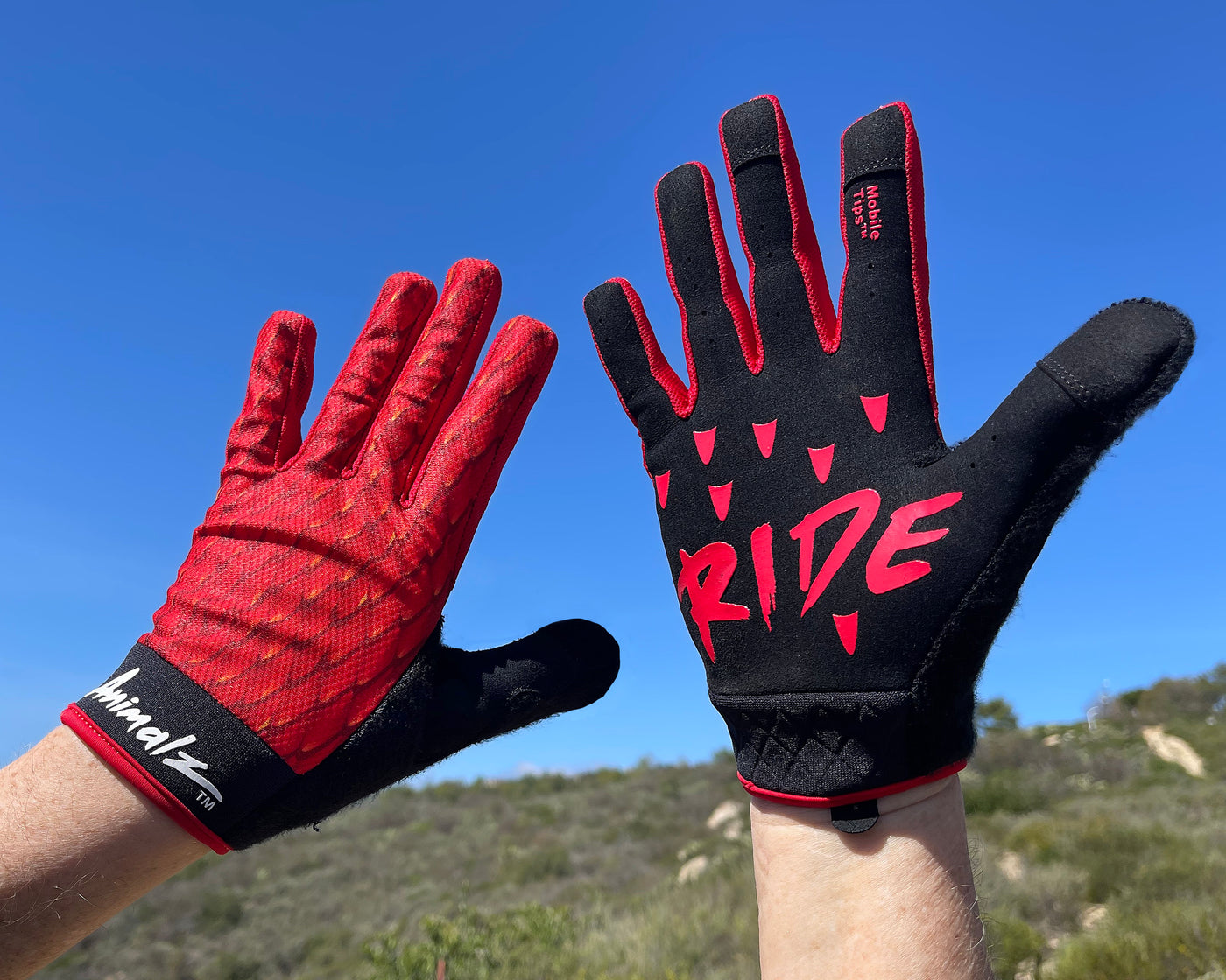 ROCRIDE ANIMALZ RED DRAGON CYCLING GLOVES