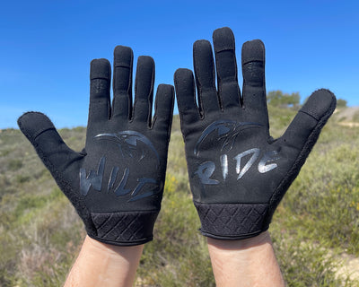 Animalz Black Raven Cycling Gloves